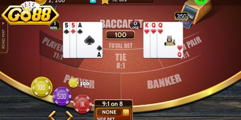 Quy tắc xác định điểm số trong Baccarat Go88 chuẩn 