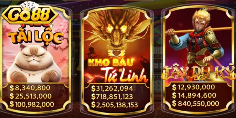 Giao diện sảnh chơi kho báu tứ linh tại GO88 dễ tiếp cận
