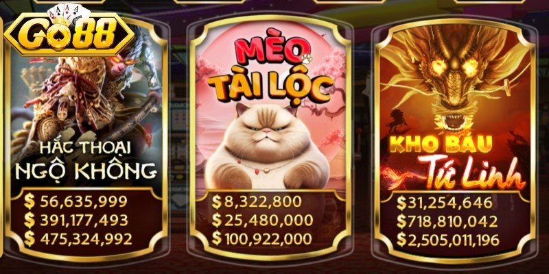 Giao diện chơi Mèo Tài Lộc tại Go88 sinh động, thú vị