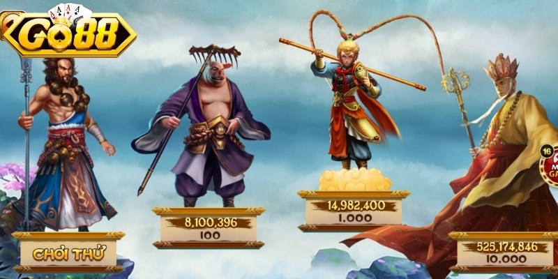 Tây Du Ký GO88 - Slot Game Đình Đám, Săn Phần Thưởng Lớn 3 Luật chơi Tây Du Ký chi tiết tại sàn giải trí GO88